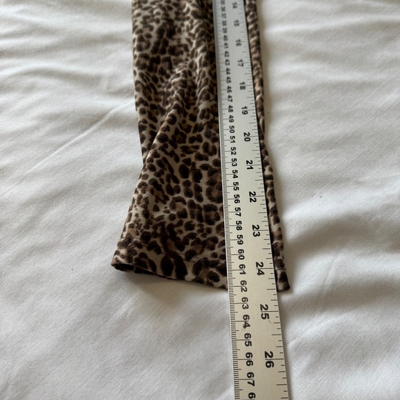 Milano Women's Long Sleeve Pullover Leopard Print‎ Ruched Blouse X-Large Stretch - Picture 11 of 14